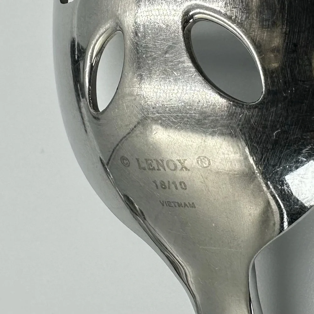 Lenox Archdale 18/10 Stainless 4 PC Serving Set Spoon Ladle‎ Slotted Very Good